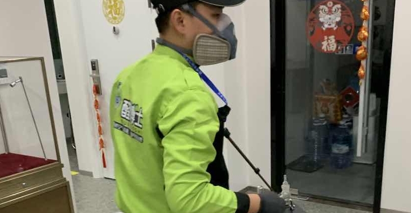 鹿城招商银行除甲醛现场